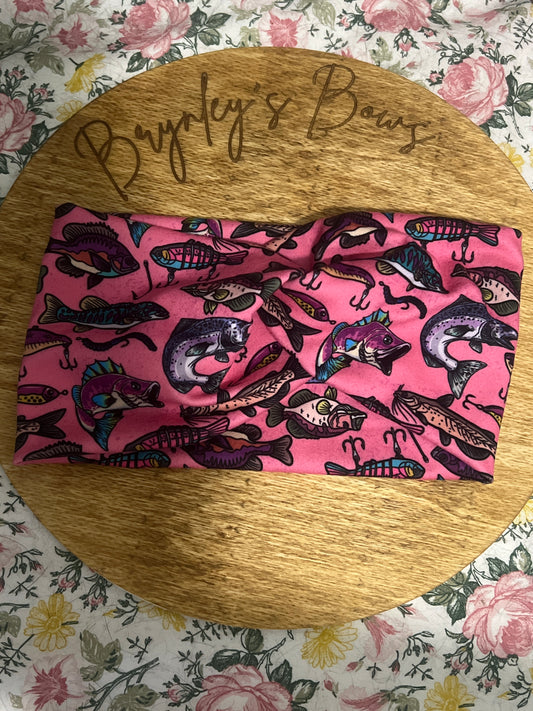 pink fish mom wrap